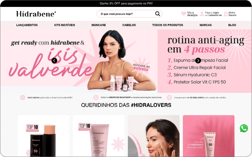 agencia site hidrabene linx commerce